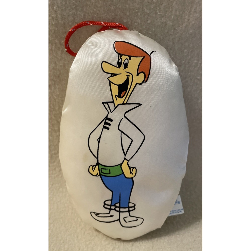 George Jetson Vintage Nanco 1990 Keychain Hanna Barbera Ornament Jetsons white